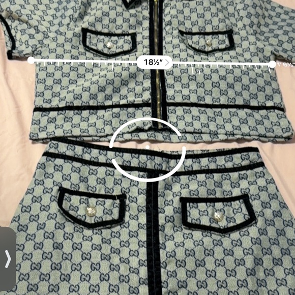 Gucci Blue and Black Patterned Two-Piece Set - Picture 8 of 8